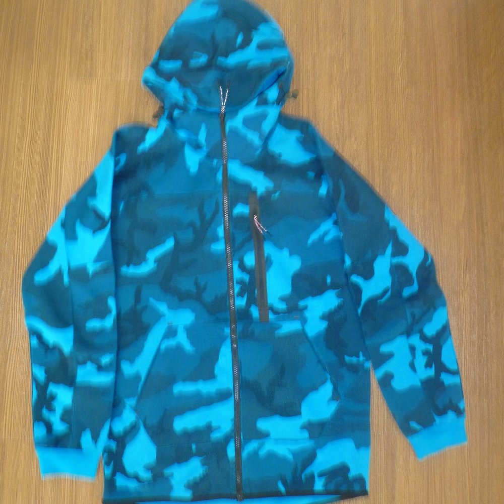 Nike Teal Blue Camoflauge Hoodie